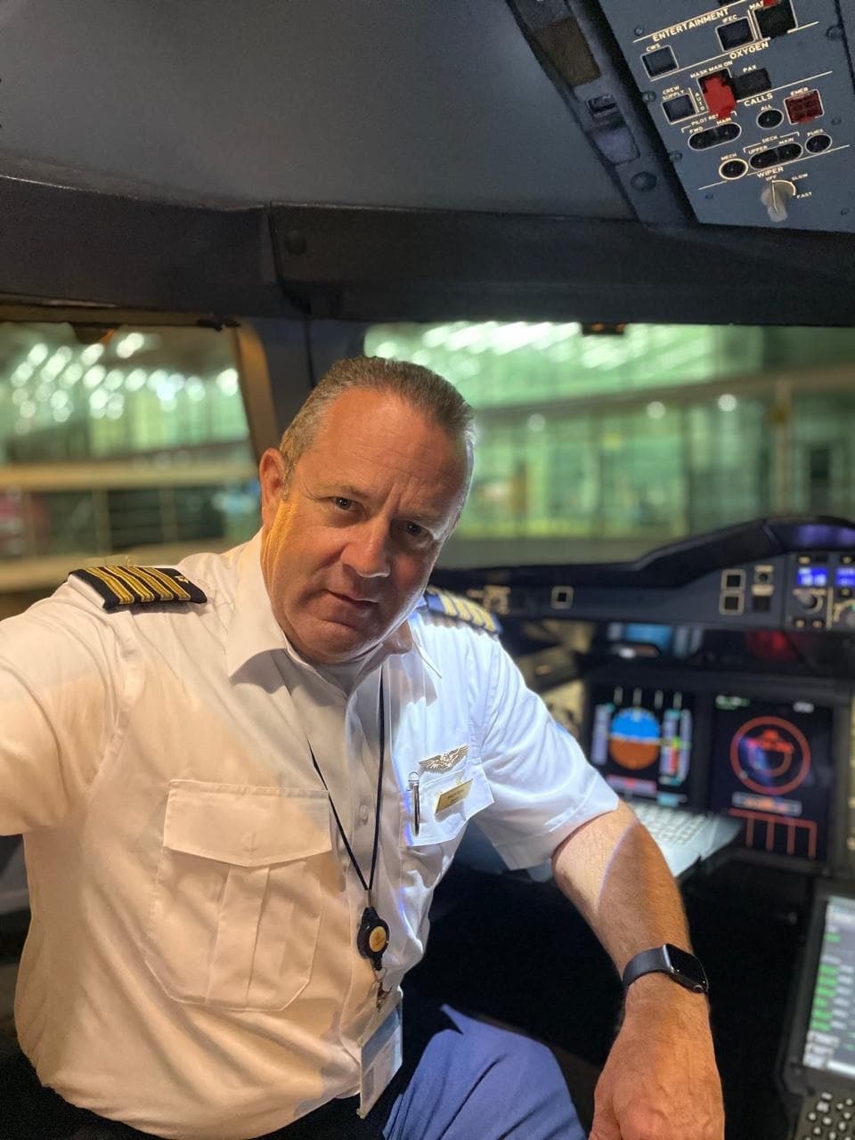 Captain Marcel Suess, Emirates Airline Captain and Founder of PilotLaunchpad, smiling in uniform
